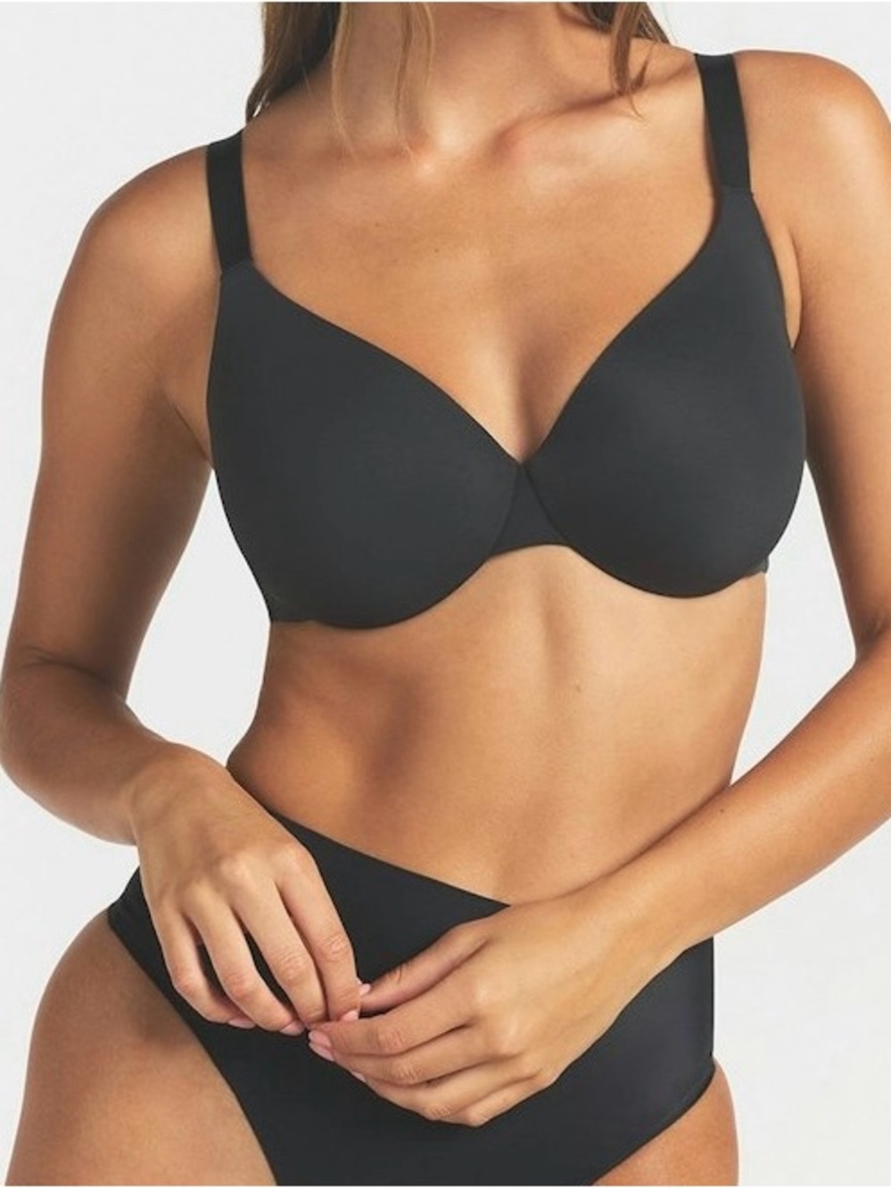 SKIMS Full Coverage Smotthing Bra Imtimates Black Onyx Womens Sz. 36DDD